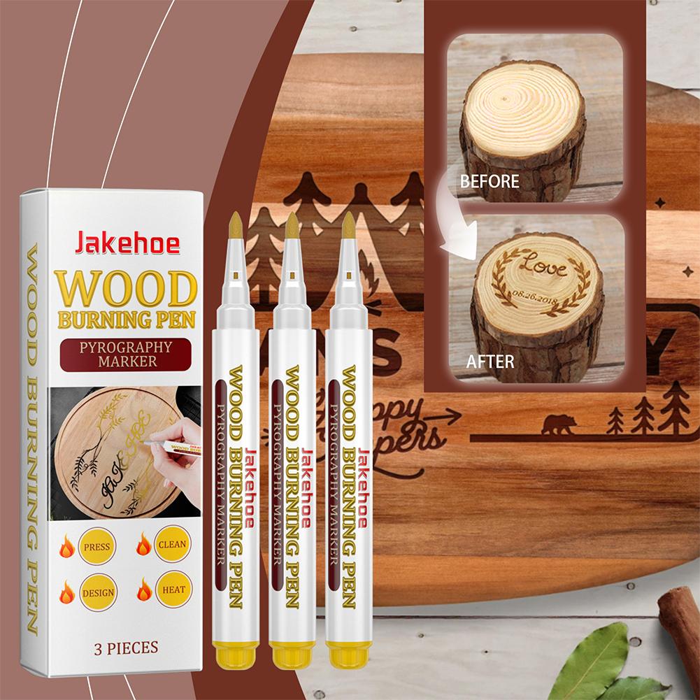 Correction Pen Fine - 3개입 목재 연소 펜, 창의적인 화학