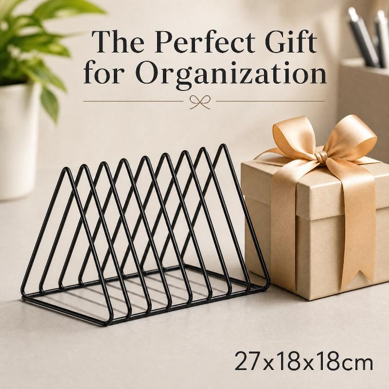 새로운 5/9 그리드 수납 랙 삼각형 철제 파일 정리대 - Magazine Holder Rack 리뷰 및 가격