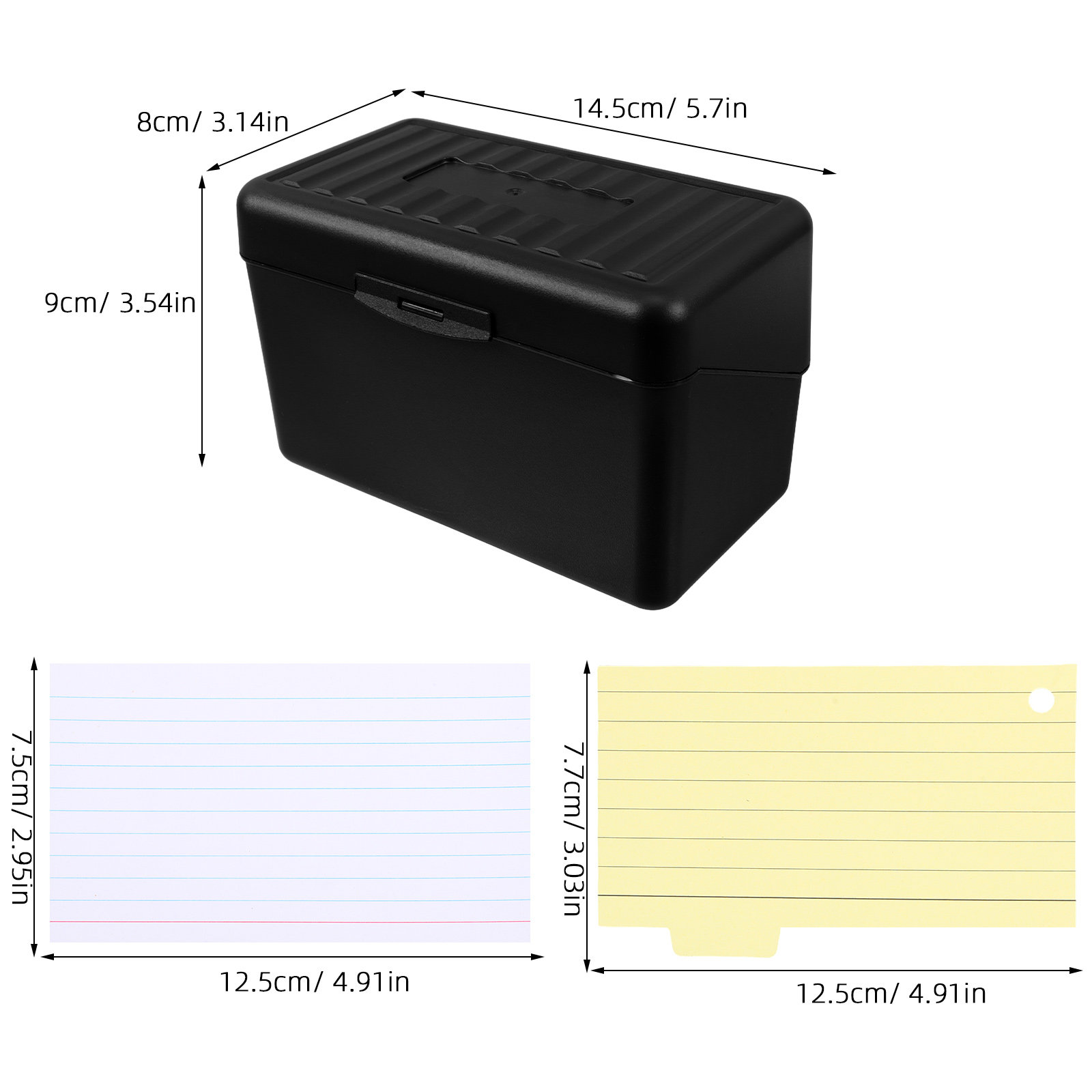 1세트 인덱스 카드 홀더 정리함 블랙 데스크탑 카드 박 - Card Index Box 리뷰 및 가격