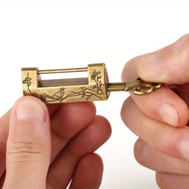 2세트 중국 빈티지 앤티크 자물쇠 옛날 스타일 자물쇠와 - Letter Opener Brass 리뷰 및 가격