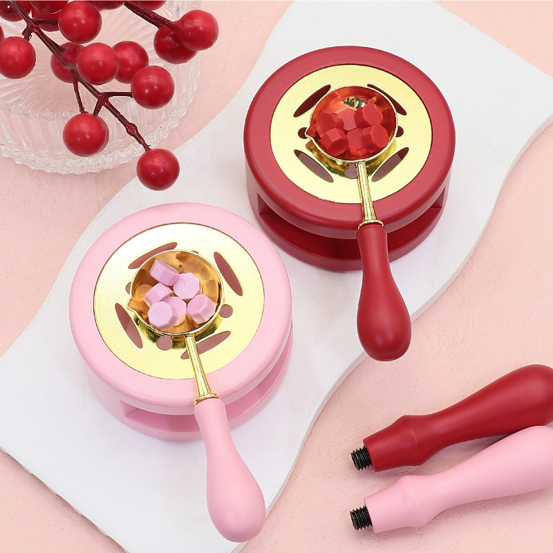 왁스 씰 용해기 키트, 나무로 된 용해 스토브와 다채로 - Wax Seal Stamp Set 리뷰 및 가격